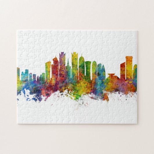 Doha Qatar Skyline Legpuzzel (Horizontaal)