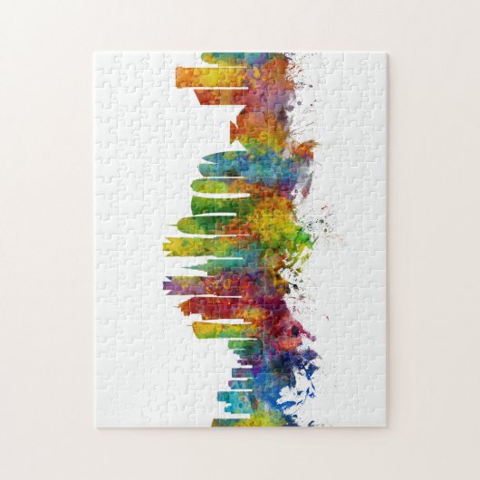 Doha Qatar Skyline Legpuzzel (Verticaal)