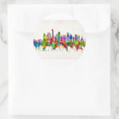 Doha Qatar Skyline Ronde Sticker (Tas)