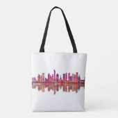 Doha Qatar Skyline Tote Bag (Achterkant)