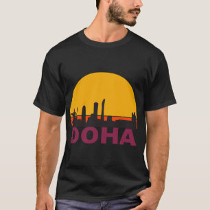 doha retro  - doha qatar t-shirt
