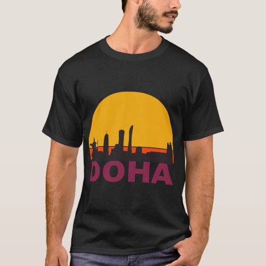 doha retro  - doha qatar t-shirt (Voorkant)