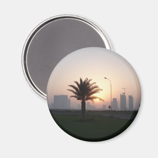 Doha Sunrise Magneet (Voorkant / Achterkant)