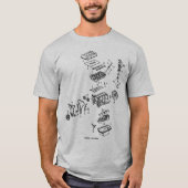 DOHC ontploft met logo achter T-shirt (Voorkant)