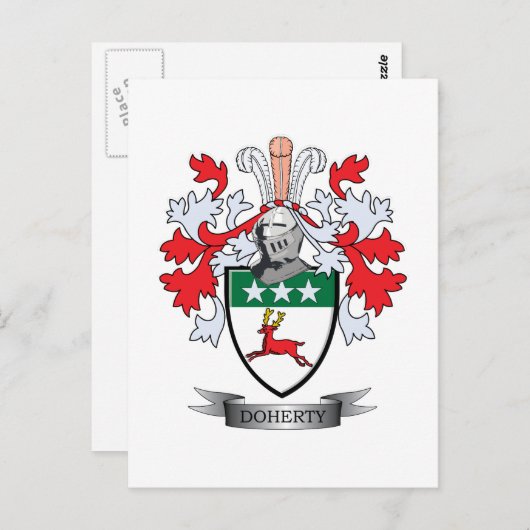 Doherty Coat of Arms Briefkaart (Voorkant / Achterkant)