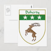 Doherty Coat of Arms/Family Crest Briefkaart (Voorkant / Achterkant)