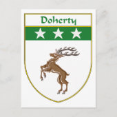 Doherty Coat of Arms/Family Crest Briefkaart (Voorkant)