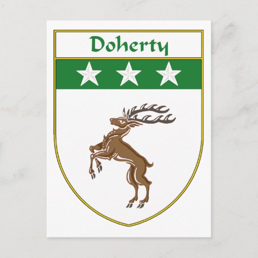 Doherty Coat of Arms/Family Crest Briefkaart (Voorkant)