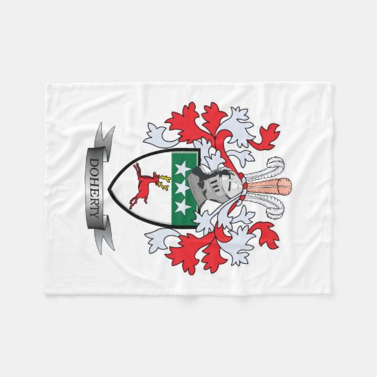 Doherty Coat of Arms Fleece Deken (Voorkant (Horizontaal))
