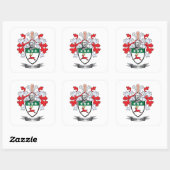 Doherty Coat of Arms Vierkante Sticker (Vel)