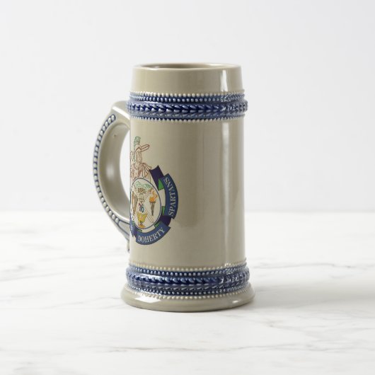 Doherty Spartan Beer Stein Bierpul (Voorkant links)