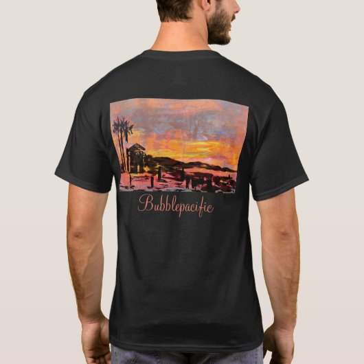 Doho snack bar bij zonsopgang t-shirt (Achterkant)