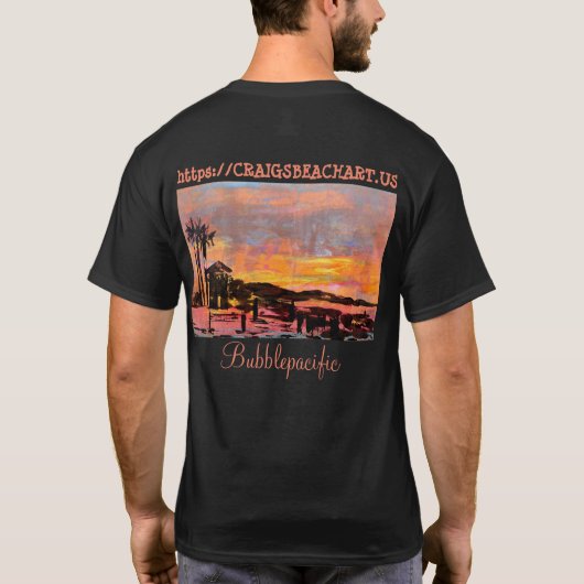 Doho snack bar bij zonsopgang t-shirt (Achterkant)