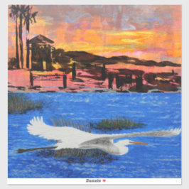 Doho snack is op zonsopgang, sneeuwwitachtig sticker