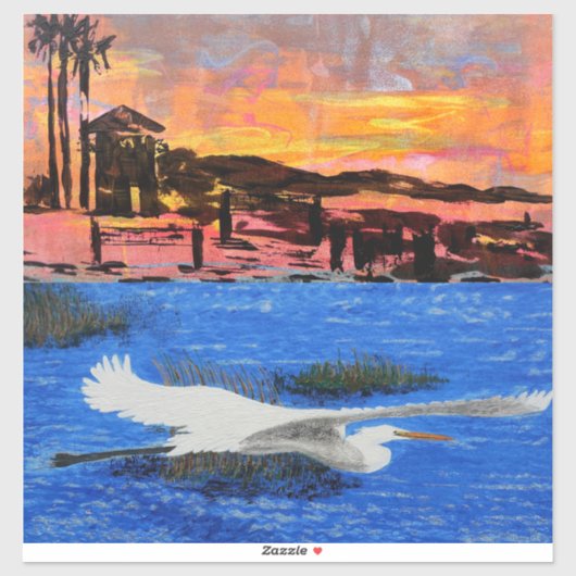 Doho snack is op zonsopgang, sneeuwwitachtig sticker (Vel)