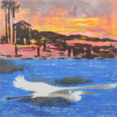 Doho snack is op zonsopgang, sneeuwwitachtig sticker (Voorkant)