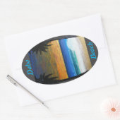 Doho strand ovale sticker (Envelop)