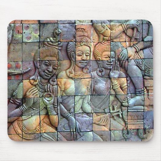 Doi Inthanon Chedi Carved Tiles Muismat (Voorkant)