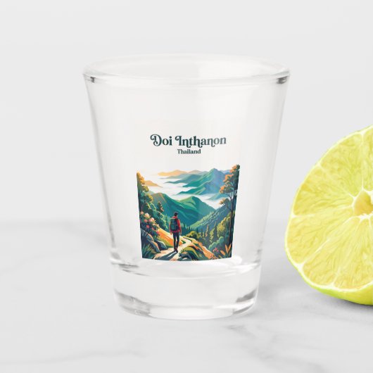 Doi Inthanon Thailand Shot Glas (Voorkant)