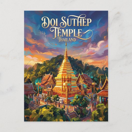 Doi Suthep Thailand Briefkaart (Voorkant)