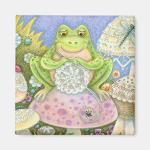 Doilies Maak een Hoppy Home KIKKER MAGNEET Square