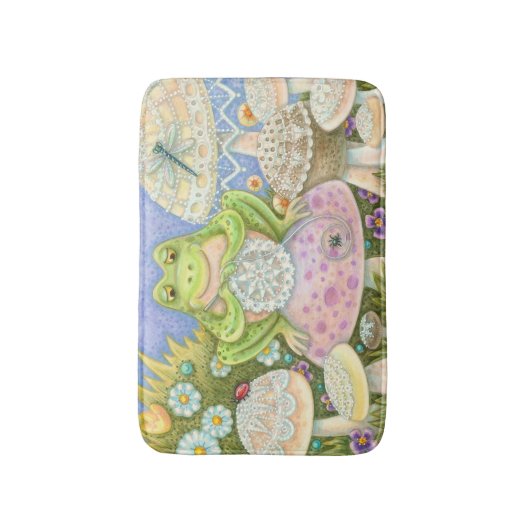 Doilies maken een hap-huis FROG BATH MAT (Voorkant Verticaal)