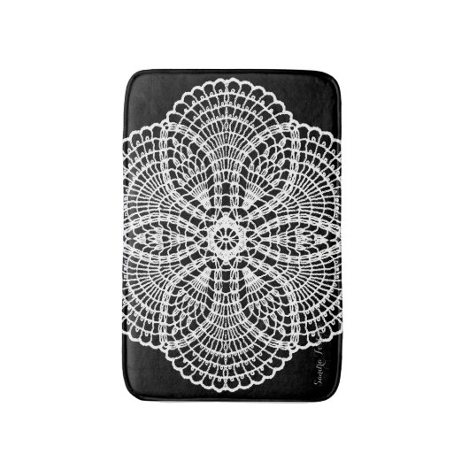 Doily Art Badmat (Voorkant Verticaal)