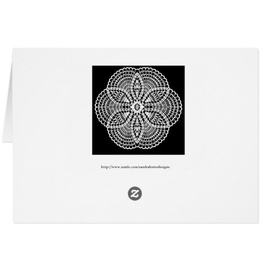 Doily Art Kaart (Achterkant Horizontaal)