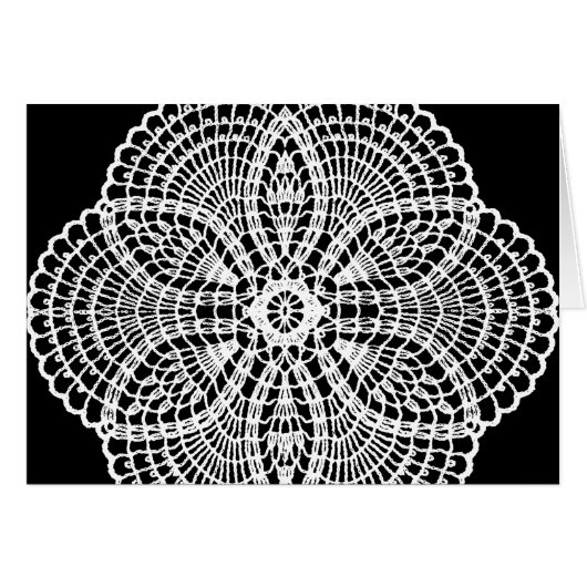 Doily Art Kaart (Voorkant Horizontaal)
