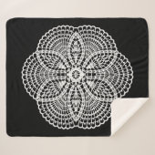 Doily Art Sherpa Blanket Sherpa Deken (Voorkant (horizontaal))