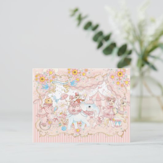Doily Circus Briefkaart (Staand voorkant)