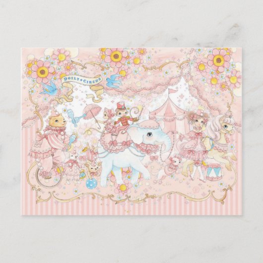 Doily Circus Briefkaart (Voorkant)
