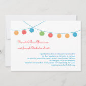 Doily Garland Wedding Invitation Kaart (Voorkant)