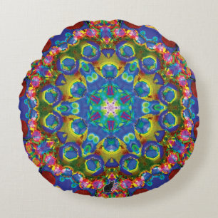 Doily Kaleidoscoop Rond Kussen