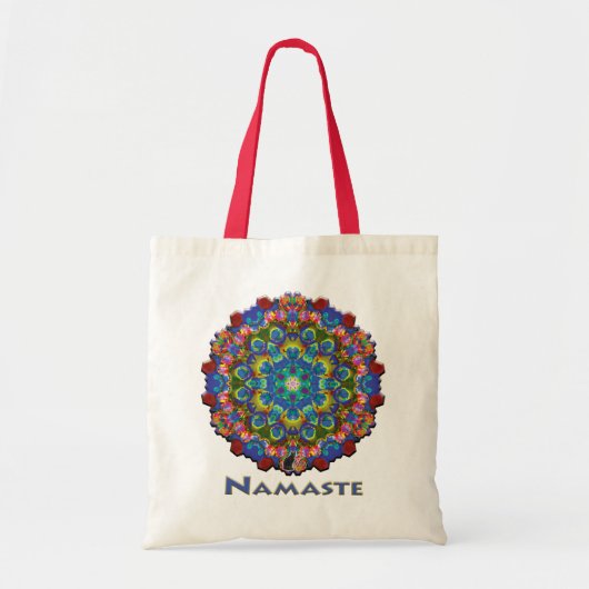 Doily Namaste Kaleidoscoop Tote Bag (Voorkant)
