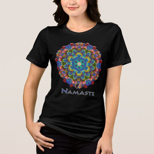 Doily Namaste Kaleidoscope T-Shirt (Voorkant)