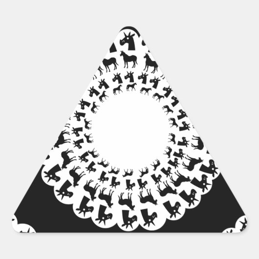 Doily Unicorn Sticker (Voorkant)