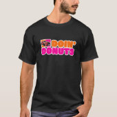 Doin' Donuts auto met lange omloopauto met turboaa T-shirt (Voorkant)