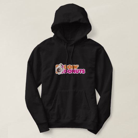 Doin' Donuts - Funny Racing & Drift Car Enthusiast Hoodie (Design voorkant)