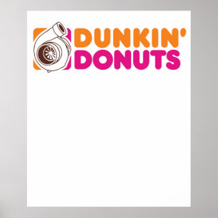 Doin' Donuts - Grappige Racing & Drift Auto Enthou Poster