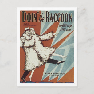 Doin' The Raccoon  Songbook Hoesje Briefkaart