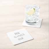 Doin' yoga cute dog kartonnen onderzetters (Insitu)