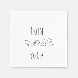 Doin' yoga cute dog servet