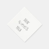 Doin' yoga cute dog servet (Hoek)