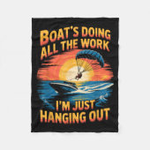 Doing All The Work Parasailer Paragliding Parasail Fleece Deken (Voorkant)