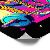 Doing Butt Stuff Cheetah Bodybuilder Gym Grappen M Poster (Hoek)