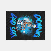 Doing Dad Skeleton Toilet Fathers Day Funny Dad  Fleece Deken (Voorkant (Horizontaal))
