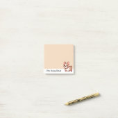 Doing Great French Bulldog Post-it® Notes (Op bureau)