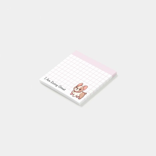 Doing Great French Bulldog Post-it® Notes (Schuin)