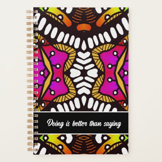 Doing is beter dan gezegde Planner (Voorkant)